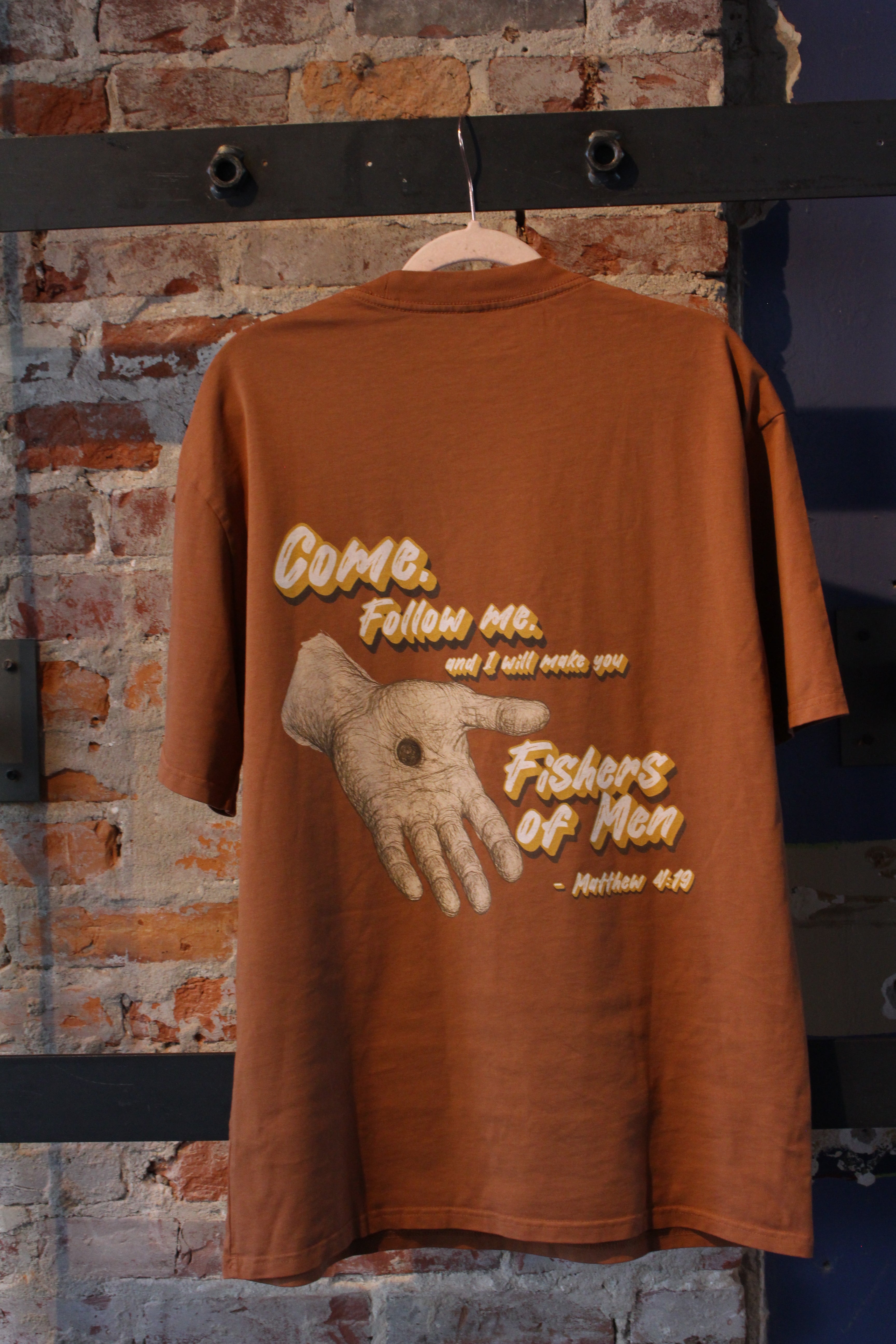 "Fishers of Men" (Matthew 4:19) Vintage Washed T-shirt